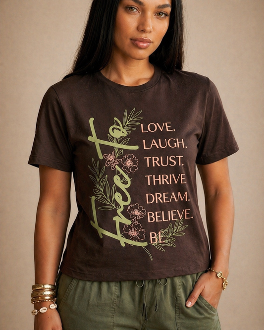 Free To Love Floral T‑Shirt