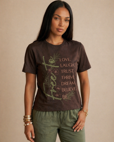 Free To Love Floral T‑Shirt
